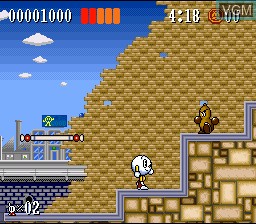 Image in-game du jeu Action Pachio sur Nintendo Super NES