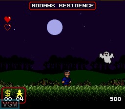 Image in-game du jeu Addams Family, The sur Nintendo Super NES