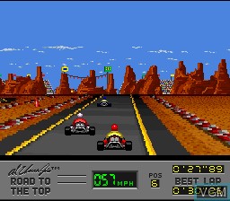 Image in-game du jeu Al Unser Jr.'s Road to the Top sur Nintendo Super NES