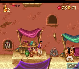 Image in-game du jeu Aladdin sur Nintendo Super NES