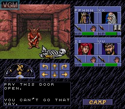 Image in-game du jeu Advanced Dungeons & Dragons - Eye of the Beholder sur Nintendo Super NES
