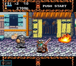 Image in-game du jeu Great Battle III, The sur Nintendo Super NES