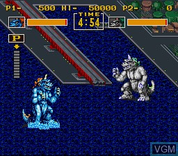 Image in-game du jeu King of the Monsters sur Nintendo Super NES