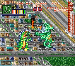 Image in-game du jeu King of the Monsters 2 sur Nintendo Super NES