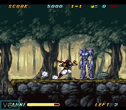 Image in-game du jeu Kishin Douji Zenki - Rettou Raiden sur Nintendo Super NES