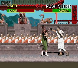 Image in-game du jeu Mortal Kombat - Shinken Kourin Densetsu sur Nintendo Super NES
