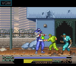 Image in-game du jeu Ninja Warriors sur Nintendo Super NES