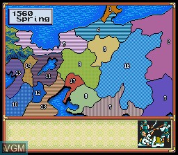 Image in-game du jeu Nobunaga's Ambition sur Nintendo Super NES