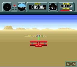 Image in-game du jeu Pilotwings sur Nintendo Super NES
