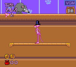 Image in-game du jeu Pink Goes to Hollywood sur Nintendo Super NES