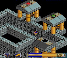 Image in-game du jeu Spindizzy Worlds sur Nintendo Super NES