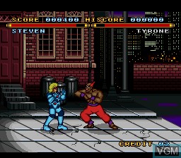 Image in-game du jeu Street Combat sur Nintendo Super NES