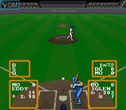 Image in-game du jeu Super Baseball Simulator 1.000 sur Nintendo Super NES
