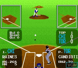 Image in-game du jeu Super Batter Up sur Nintendo Super NES