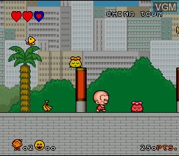 Image in-game du jeu Super Bonk sur Nintendo Super NES