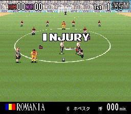 Image in-game du jeu Super Formation Soccer 94 - World Cup Final Data sur Nintendo Super NES
