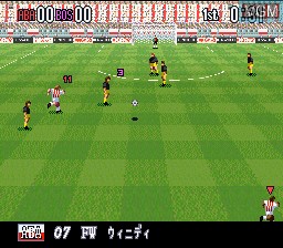 Image in-game du jeu Super Formation Soccer 96 - World Club Edition sur Nintendo Super NES