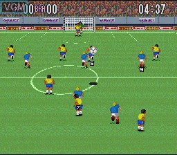 Image in-game du jeu Super Soccer sur Nintendo Super NES