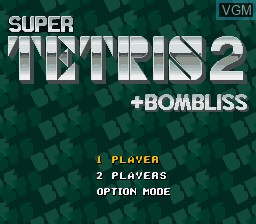 Image in-game du jeu Super Tetris 2 + Bombliss sur Nintendo Super NES