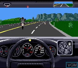 Image in-game du jeu Test Drive II - The Duel sur Nintendo Super NES