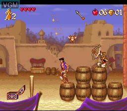 Image in-game du jeu Aladdin sur Nintendo Super NES