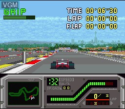 Image in-game du jeu Redline F-1 Racer sur Nintendo Super NES