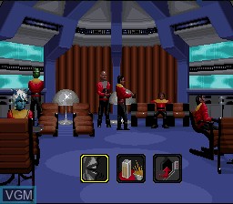 Image in-game du jeu Star Trek - Starfleet Academy Starship Bridge Simulator sur Nintendo Super NES