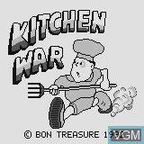 Image de l'ecran titre du jeu Kitchen War sur Watara Supervision