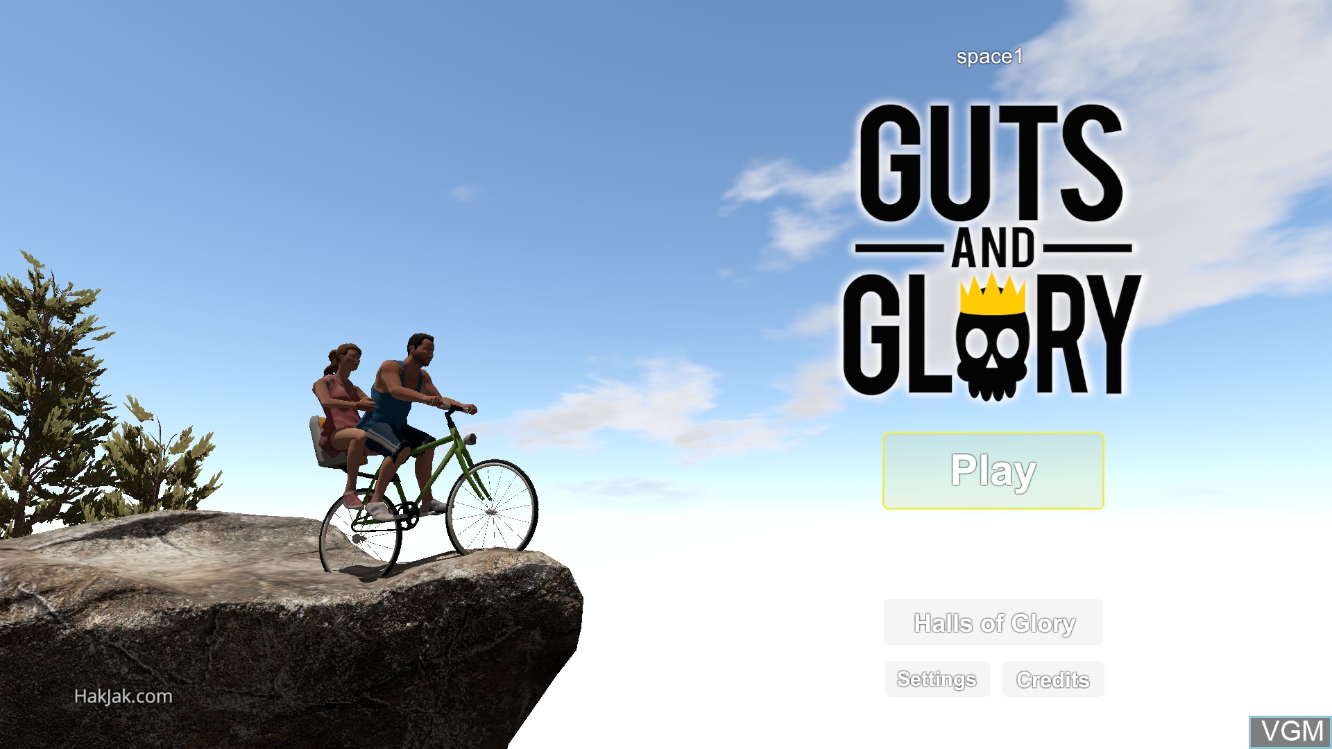Image de l'ecran titre du jeu Guts and Glory sur Switch