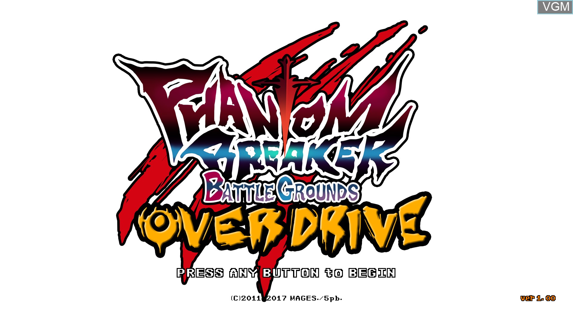 Image de l'ecran titre du jeu Phantom Breaker Battle Grounds Overdrive sur Switch