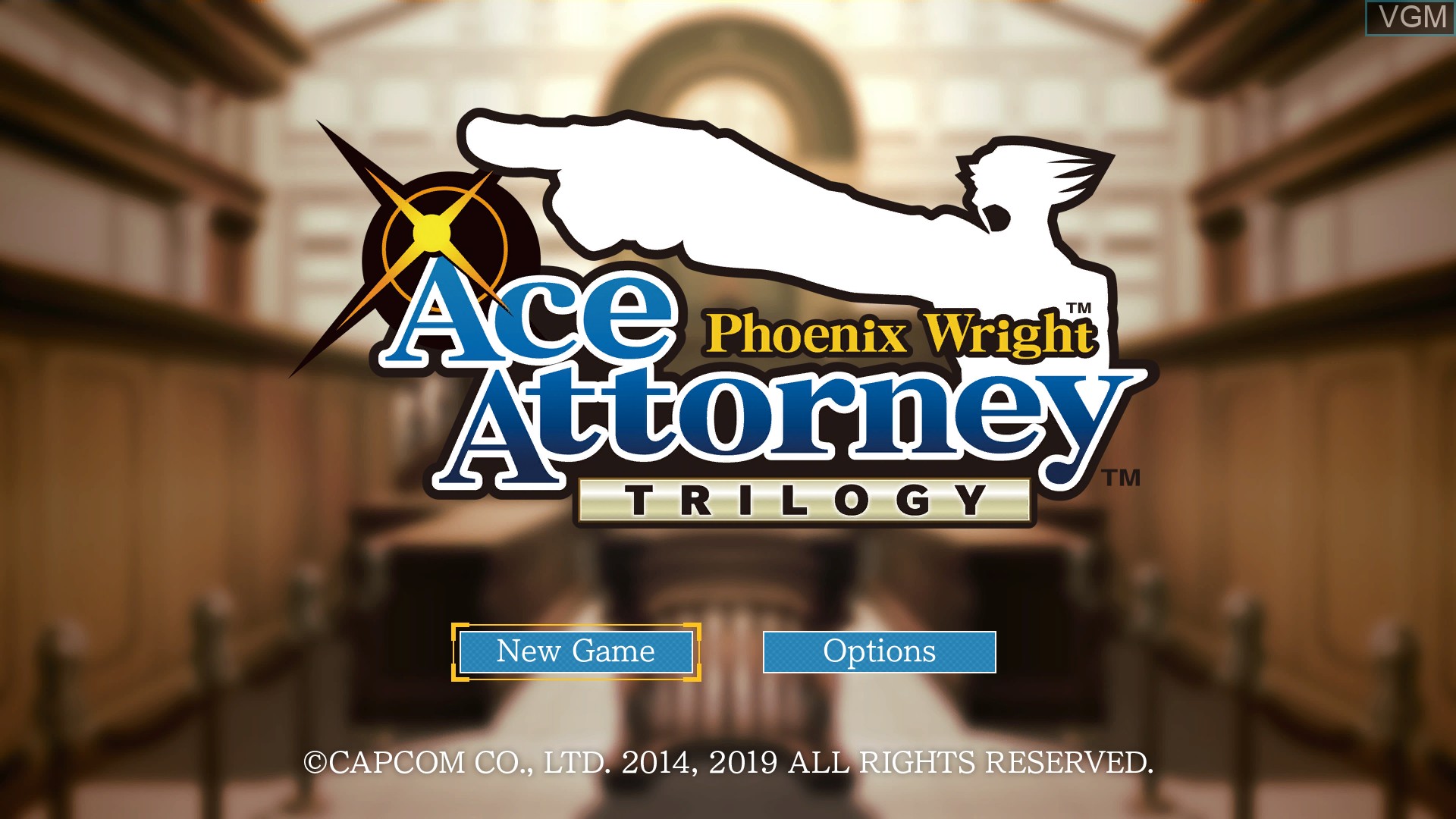 Image de l'ecran titre du jeu Phoenix Wright Ace Attorney Trilogy sur Switch