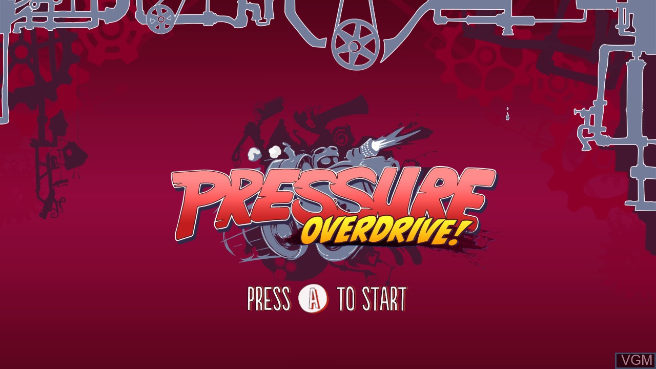 Image de l'ecran titre du jeu Pressure Overdrive sur Switch