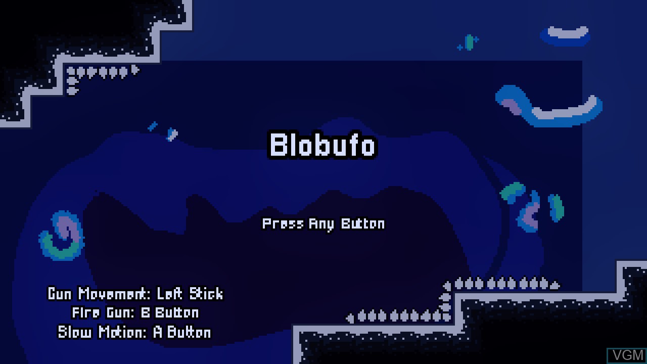Image de l'ecran titre du jeu Blobufo sur Switch