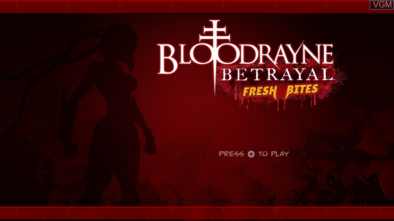 Image de l'ecran titre du jeu BloodRayne Betrayal - Fresh Bites sur Switch