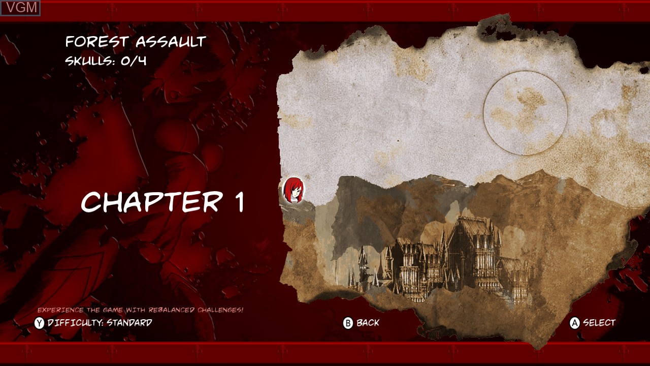 Image du menu du jeu BloodRayne Betrayal - Fresh Bites sur Switch