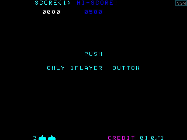 Image du menu du jeu Space Invaders sur Arcade PC