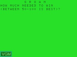 Image de l'ecran titre du jeu Groan sur Tandy MC10