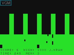 Image in-game du jeu Frogger sur Tandy MC10