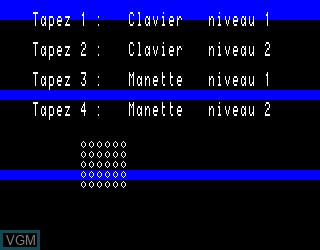 Image du menu du jeu Monstre, Le sur Philips VG5000