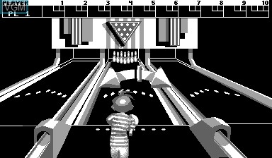 Image in-game du jeu Nester's Funky Bowling sur Nintendo Virtual Boy