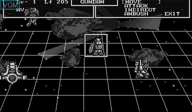 Image in-game du jeu SD Gundam Dimension War sur Nintendo Virtual Boy