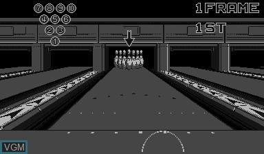 Image in-game du jeu Virtual Bowling sur Nintendo Virtual Boy