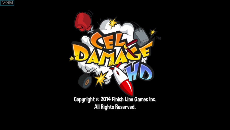 Image de l'ecran titre du jeu Cel Damage HD sur Sony PS Vita