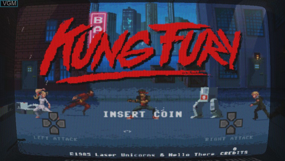 Image de l'ecran titre du jeu Kung Fury - Street Rage sur Sony PS Vita