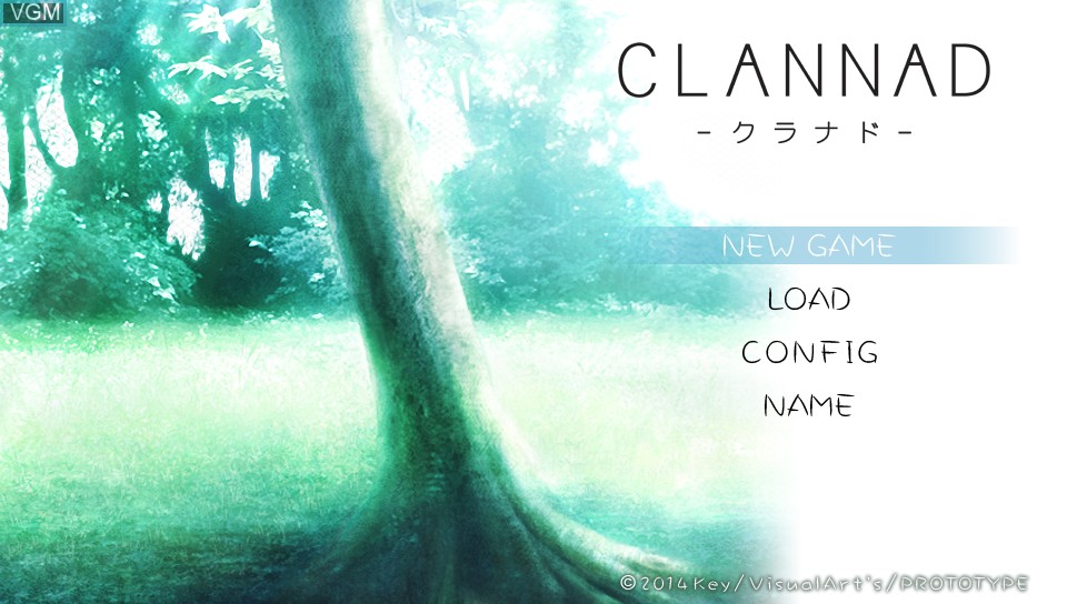 Image de l'ecran titre du jeu Clannad sur Sony PS Vita