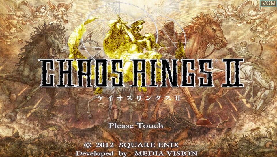 Image de l'ecran titre du jeu Chaos Rings II sur Sony PS Vita