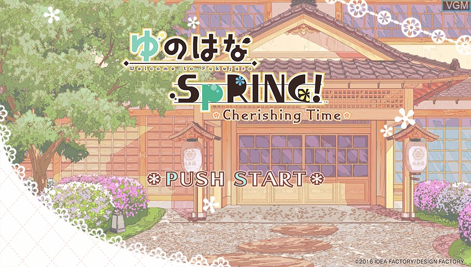 Image de l'ecran titre du jeu Yunohana SpRING! Cherishing Time sur Sony PS Vita