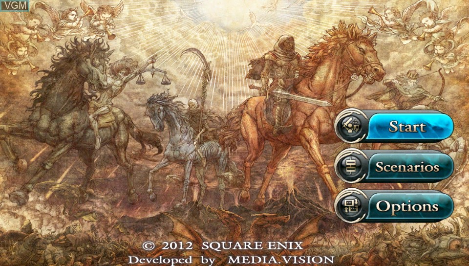 Image du menu du jeu Chaos Rings II sur Sony PS Vita