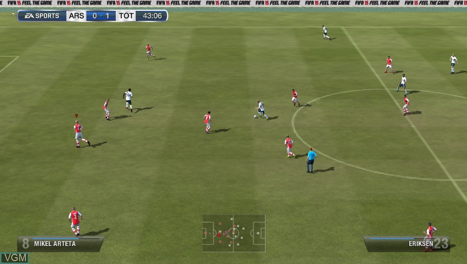 Image in-game du jeu FIFA 15 sur Sony PS Vita