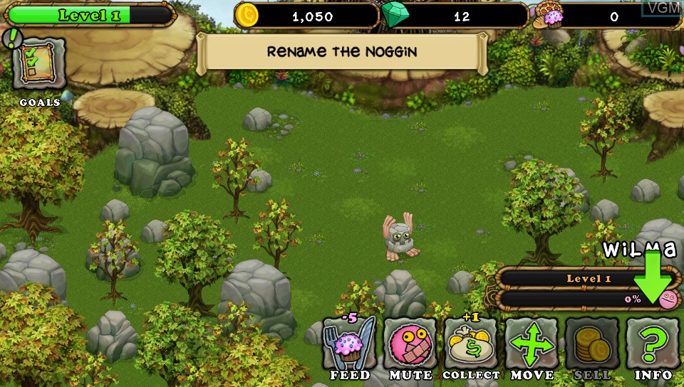 Image in-game du jeu My Singing Monsters sur Sony PS Vita